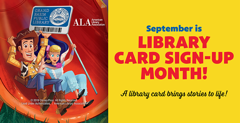 September is Library Card Sign-Up Month