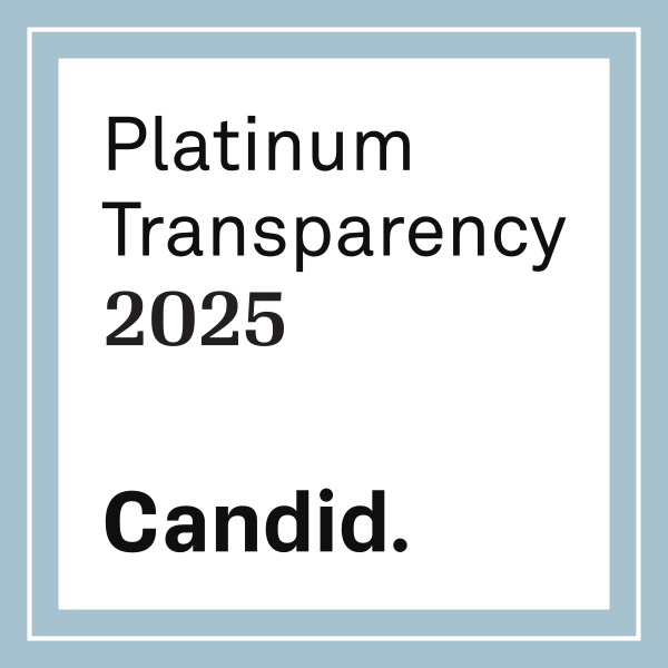 Platinum Transparency 2025 Candid award badge