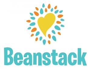 Beanstack logo with heart and colorful design.