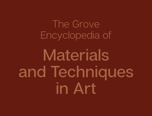 Grove Encyclopedia: Art Materials and Techniques Cover