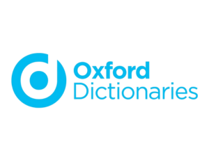 oxford dictionaries logo Oxford Dictionaries logo, blue and white design.