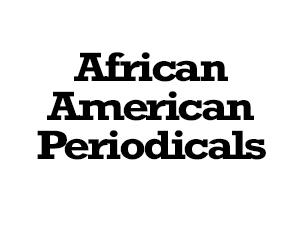 African American Periodicals logo in bold text.