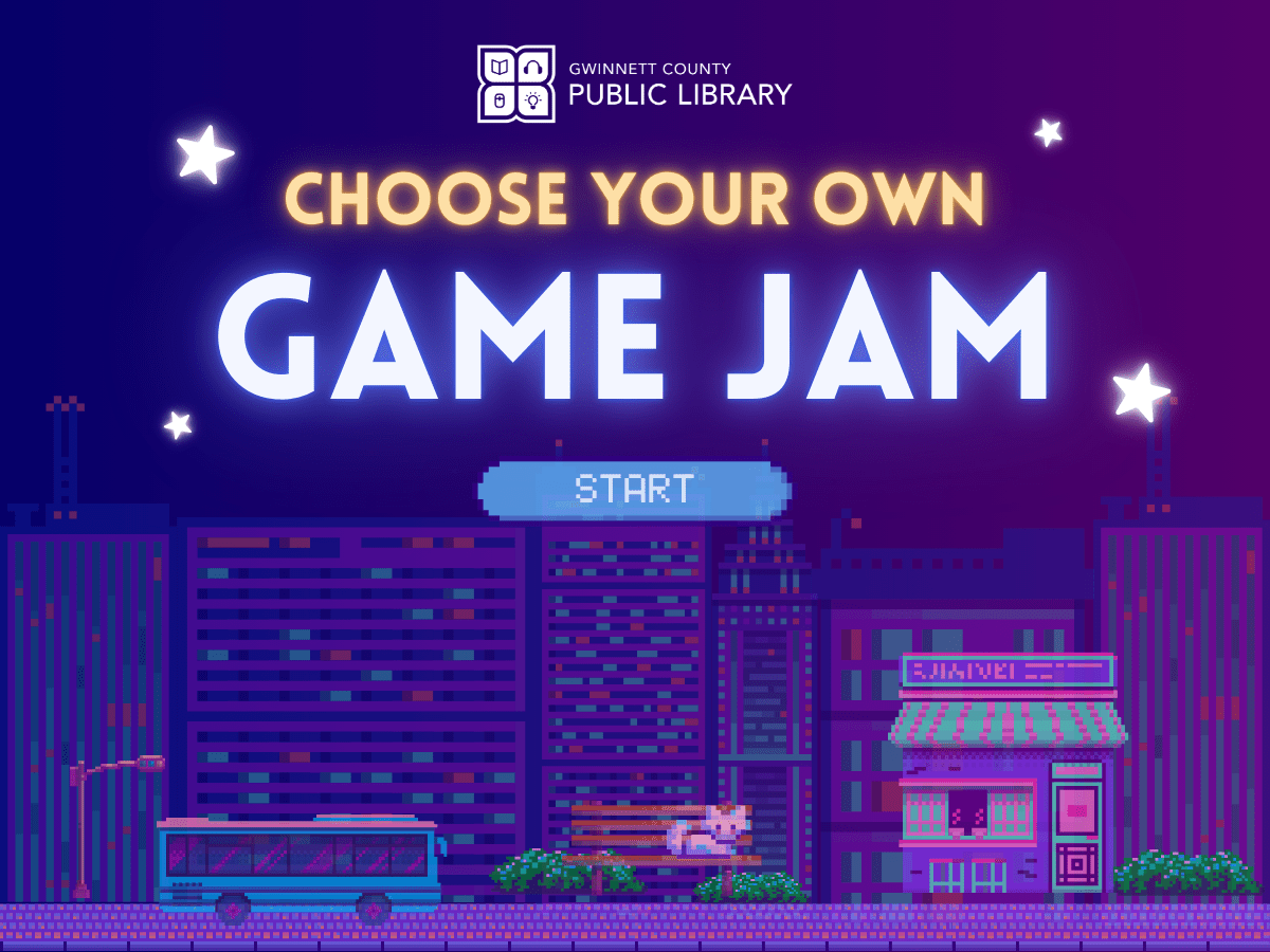 Choose Your Own Game Jam event poster.