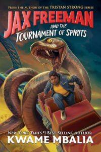 jax freeman and the tournament of spirits 200x300 Jax Freeman adventures with giant snake, book cover.