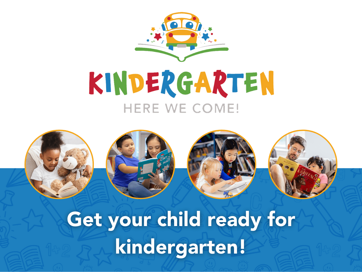 Children reading and preparing for kindergarten.