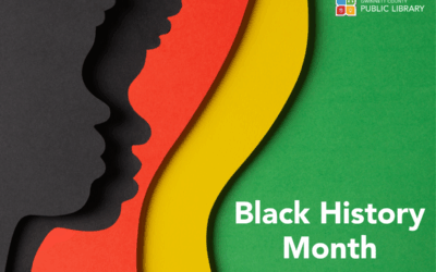Black History Month colorful paper silhouettes