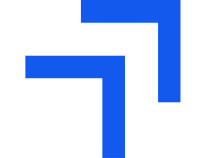 Blue angular geometric lines on white background