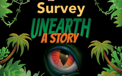Unearth a Story summer reading survey graphic
