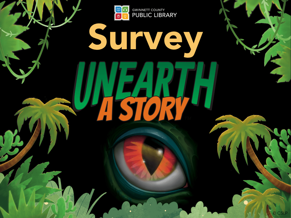 Unearth a Story summer reading survey graphic