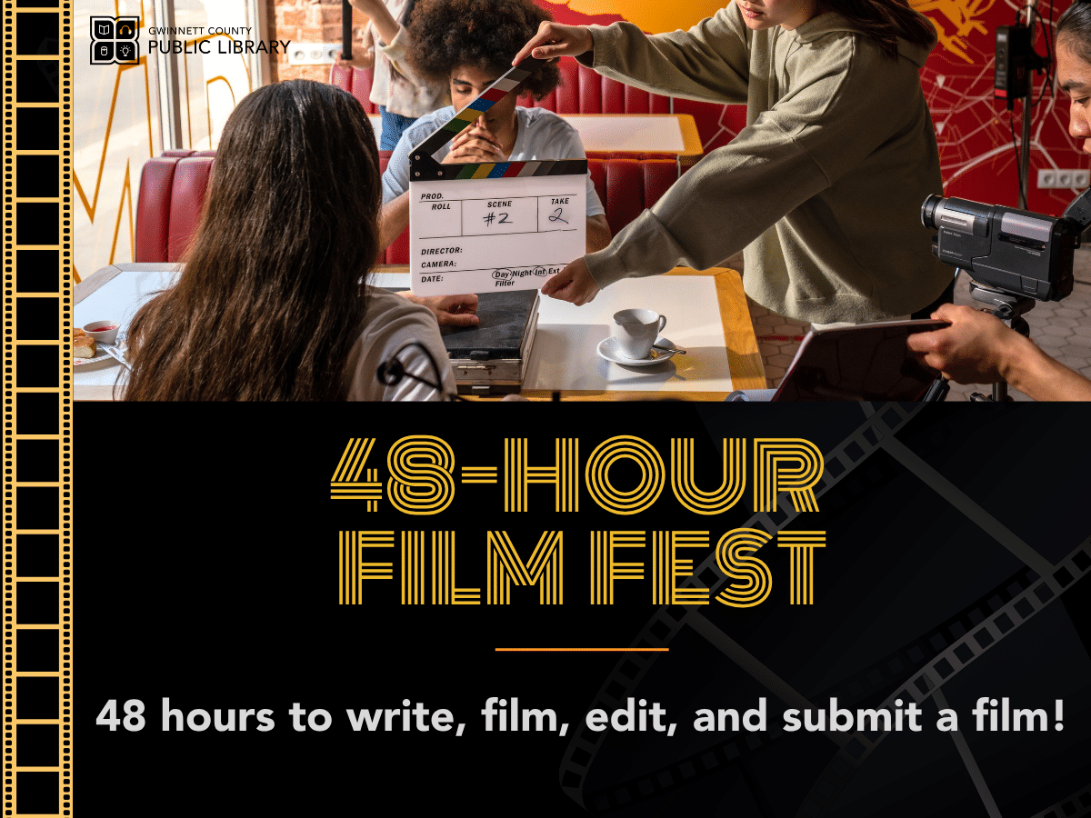 Gwinnett Library 48-hour film fest promotional poster